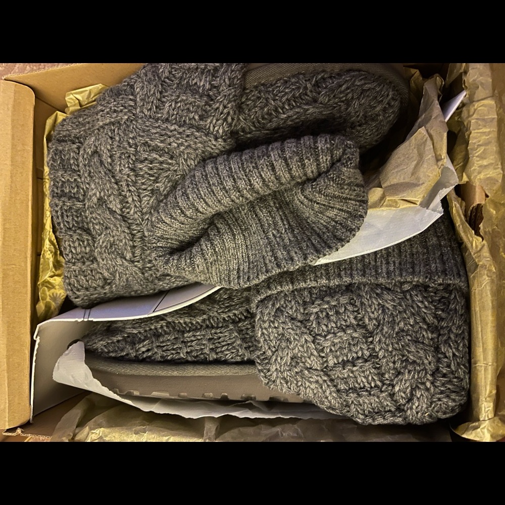 Ugg cable knit over the knee boot